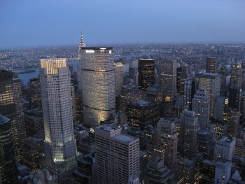 Ausblick von der Platttform des Rockefeller Centers